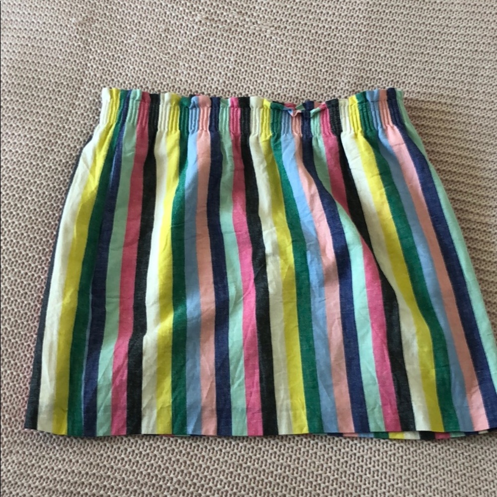 J. Crew Multicolor Rainbow Mini Skirt